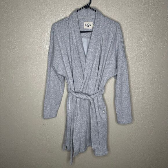UGG Gray Belt Pocket Robe Medium - Picture 2 of 6